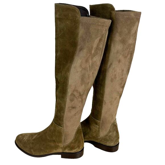 Cordani NWOB Bethanie Knee High Boot Sesame Suede Size 36 (US 6) Stretch Panel - Picture 4 of 8